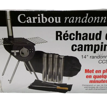 US Stove CCS14 Caribou Backpacker Portable Camp Stove - 14 Inch, Black, Small