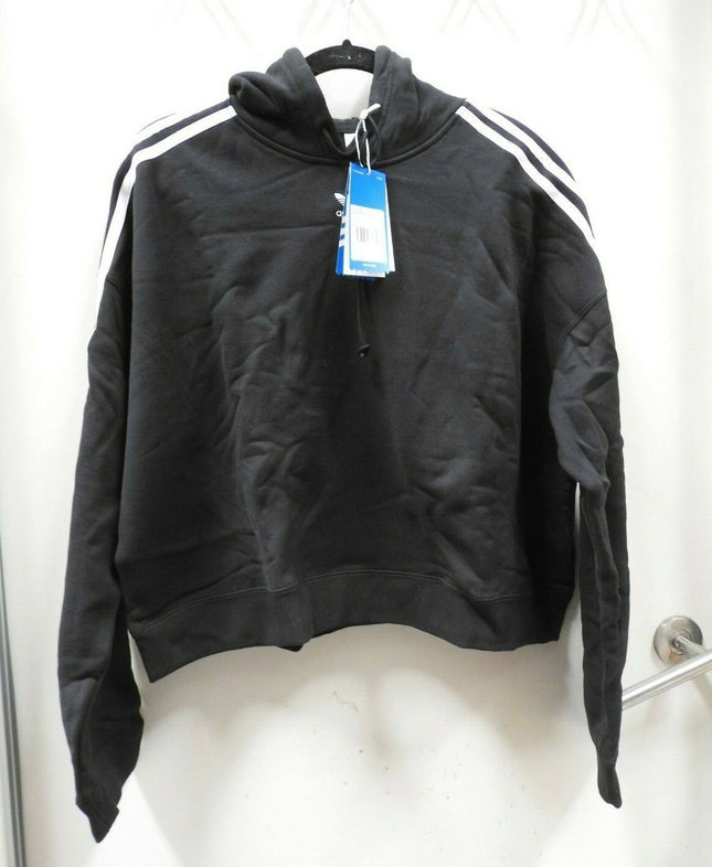 adidas Women's CY4766 Cropped Hoodie Sweatshirt, Black, Size - 48