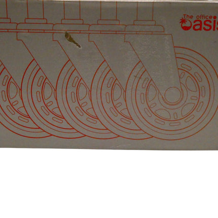 The Original Office Chair Caster Wheels Rollerblade Style (Set of 5), Safe for A