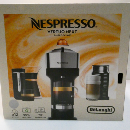 De'Longhi Nespresso Vertuo Next Capsule Coffee Machine with Aeroccino Milk Froth
