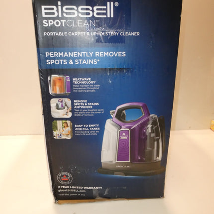 BISSELL SpotClean 36984 Portable Carpet and Upholstery Spot Cleaner - Purple
