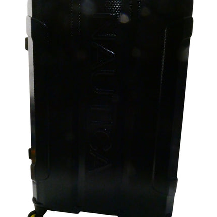 Nautica Maker Hardside Spinner Luggage, Navy/Yellow, Checked-Large 29-Inch, Make