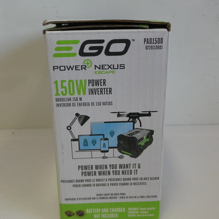 EGO Power+ PAD1500 Nexus Escape 150W Power Inverter - Tool Only