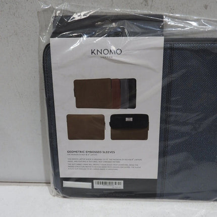 Knomo Embossed 13" Laptop Sleeve, Slim, Lightweight Leather Laptop Sleeve Compat