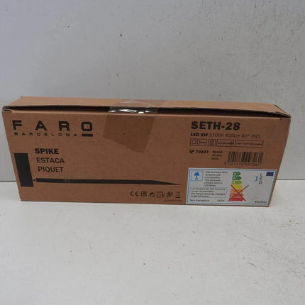 Faro Barcelona Seth 70227 – Stake (Bulb Included) LED, 6 W, Aluminium Body