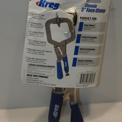 Kreg Classic 3" Face Clamp