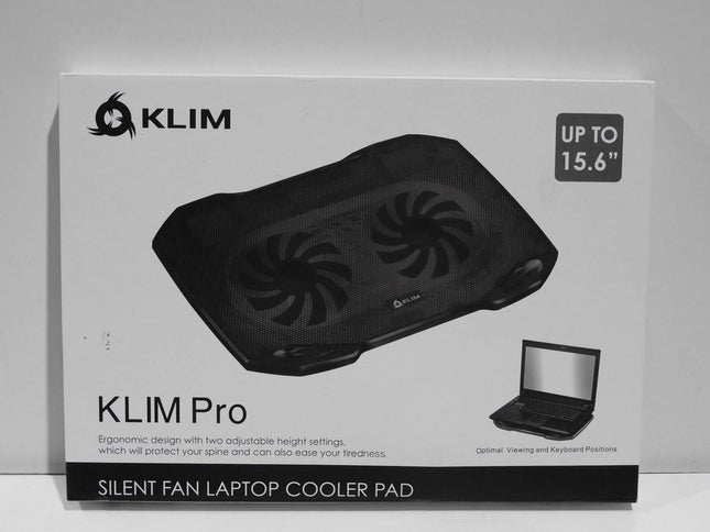 KLIM Pro - The Laptop Cooler for Professionals - Laptop PC Support 10” to 15,6”