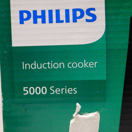 Philips 5000 Series Induction Cooker, 2000W High Power, 5 Power Levels, 3 Menus,