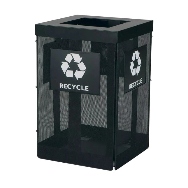 Safco Products 9936BL KD Trash Can - Black