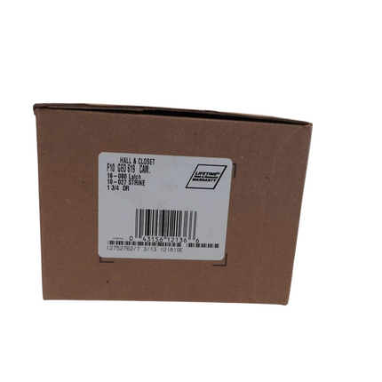 Schlage Residential F10 GEO 619 CAM Georgian Knob with Camelot Rose Passage Lock