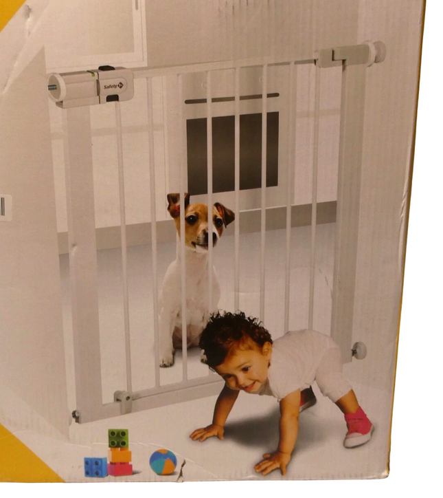 Safety 1st U-Pressure Barrier Metal, White, Use as Barrier Gate and Stairs Gate