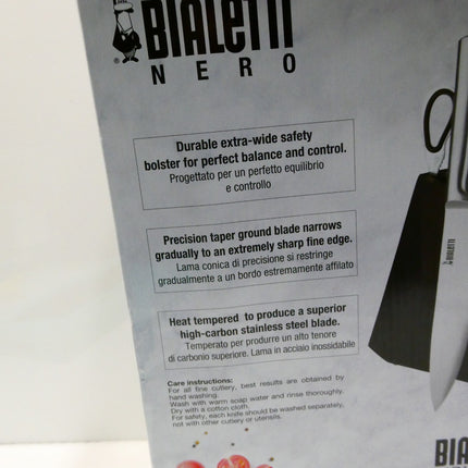 Bialetti 13Pc Set Knife Block, Black and Silver, BIA-13KN