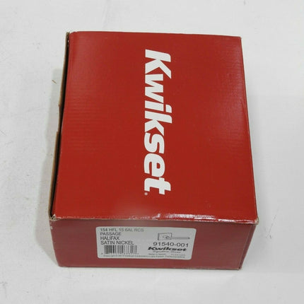 Kwikset 154HFL SQT 15 6AL RCS Halifax Hall And Closet Passage Leverset Satin Nic