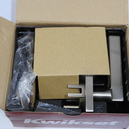 Kwikset 154HFL SQT 15 6AL RCS Halifax Hall And Closet Passage Leverset Satin Nic