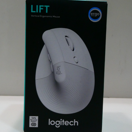 Logitech Lift Vertical Ergonomic Optical Mouse Wireless Bluetooth - White