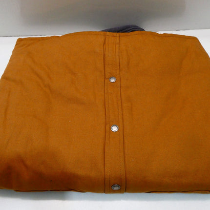 Dickies Men's Fleece Hooded Duck Shirt Jacket With Hydroshield, Brown Duck, X-Sm