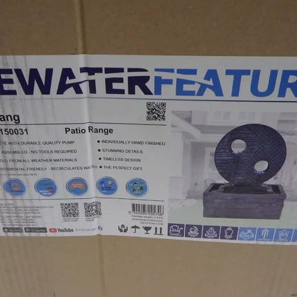 Ewaterfeatures EWF3150031 Yin Yang Patio Dark/Black
