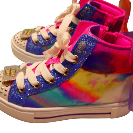 Skechers Girls Twinkle Toes: Twinkle Sparks High-Top Sneaker, Bow Magic - US 11