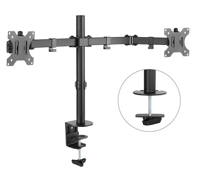 Kogan Articulating Dual Monitor Mount (Ostia Series - Black)