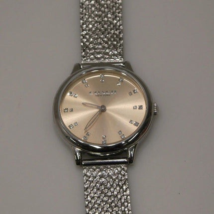 Coach Women's Chelsea 14504216 Qtz Basic Slim Watch, Carnation Gold Dial, 32mm