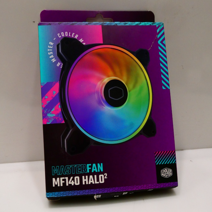 Cooler Master MasterFan MF140 Halo2 140mm ARGB Gen2 PC Case Fan Black