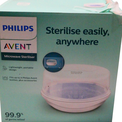 Philips Avent Microwave Steriliser SCF281/02 Kills 99.9% Germs BPA-Free Source