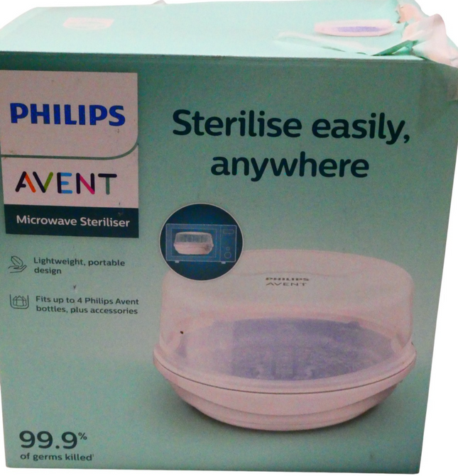 Philips Avent Microwave Steriliser SCF281/02 Kills 99.9% Germs BPA-Free Source