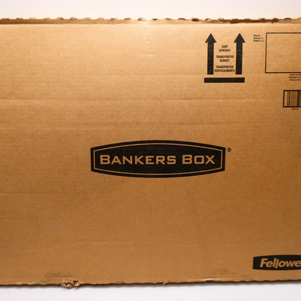 Bankers Box HANG'N'STOR Medium-Duty Storage Boxes, FastFold, Lift-Off Lid, Lette