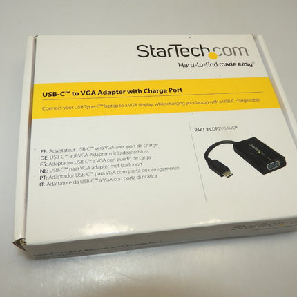 StarTech.com USB-C to VGA Adapter with USB Power Delivery CDP2VGAUCP