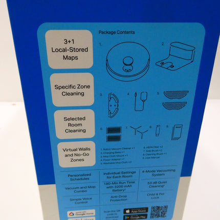 TP-Link Tapo RV30C Mop Robot Vacuum Cleaner, Suction Power 4200Pa, LiDAR Naviga