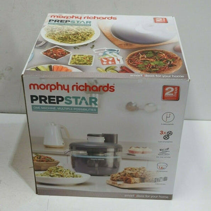 Morphy Richards PrepStar Compact Food Processor 4L, Grey (401014)