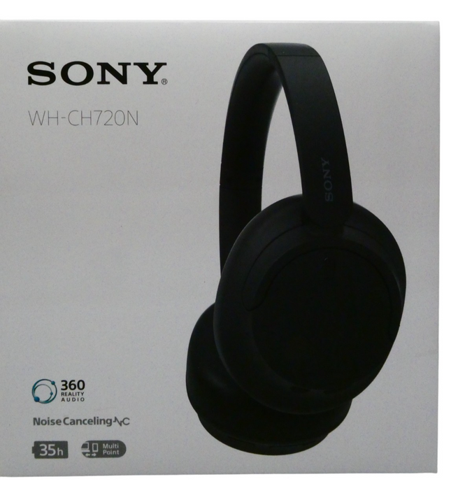 Sony WH-CH720NB Wireless Noise Cancelling Headphones - Black (Headphone Only)