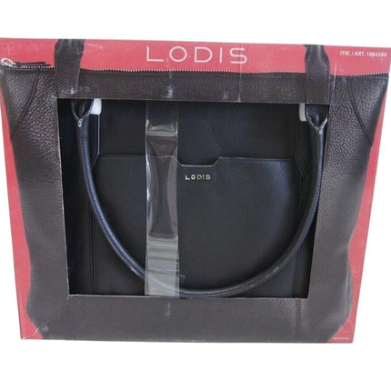 Lodis Kiera Leather Tote 1084380 - Black