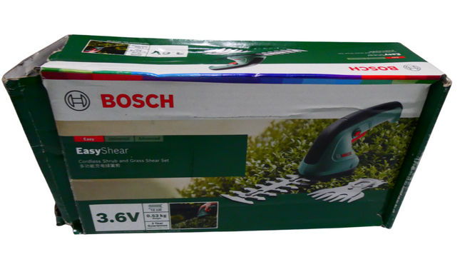 Bosch Home & Garden 3.6V Cordless Compact Hedge Shrub & Grass Shear Garden Kit,