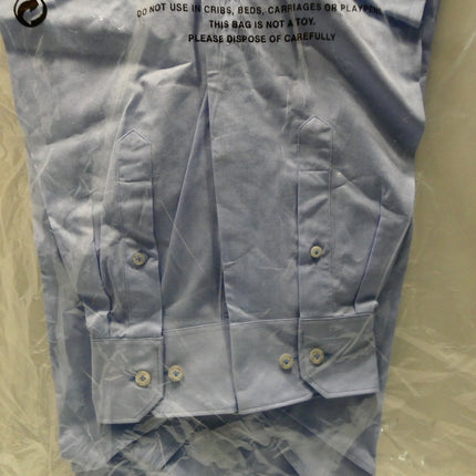 Abelard Men's 4 Way Stretch Poplin Slim Fit Dress Shirt, Sky, L