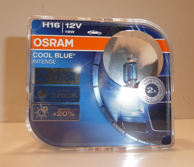 Osram H16 Cool Blue Intense Duo Box (12V, 19W, 2 Piece)
