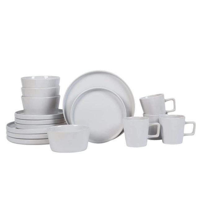 Stone + Lian Celina Stoneware 16-Piece Dinnerware Set White - BLB1361