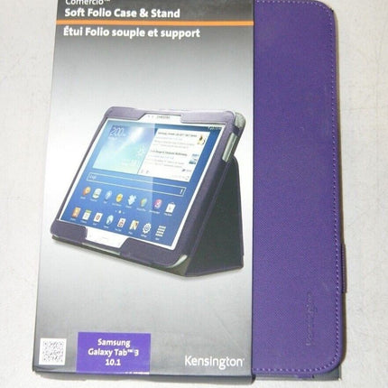 Kensington Comercio Soft Folio Case & Stand for Galaxy Tab 3, 10.1'' - Plum