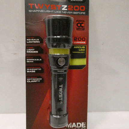 Iprotec TWYST Z 200 Lumens LED Light Flashlight Torch 89551