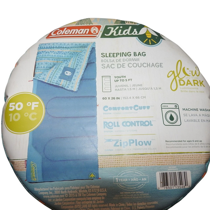 Coleman Kids 50 Degree Sleeping Bag - Blue