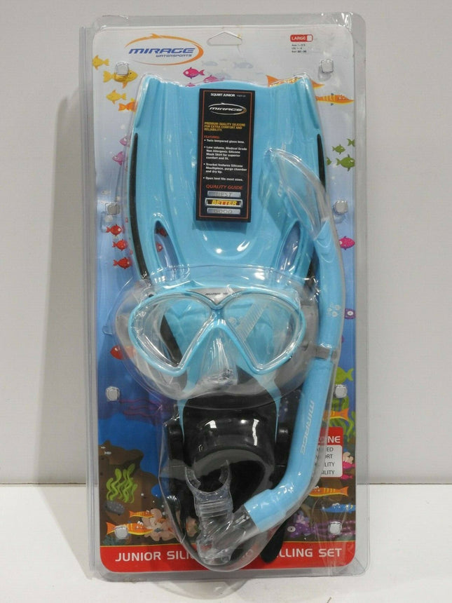 Mirage Watersports Squirt Junior FSET-25 Junior Silicone Snorkelling Set Large