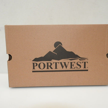 Portwest FW80 Laced Safety Shpoes S2, Black US 7.5, UK 6.5