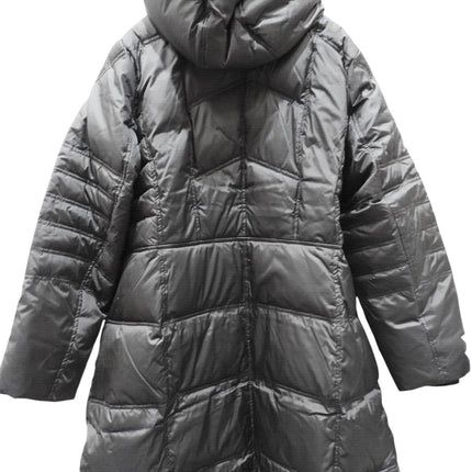 London Fog Women's Plus-Size Mid-Length Faux-Fur Collar Down Coat with Hood - 1X