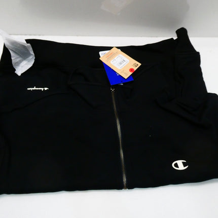 Champion Womens CH ROCH BASE QTR ZIP Jackets, Black, Large US