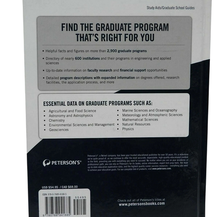 Graduate Programs in the Physical Sciences, Mathematics, Agricultural Sciences,