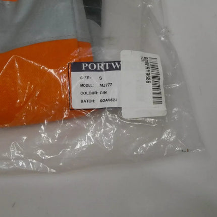 Portwest 100% Cotton 4-in-1 Jacket MJ777, Orange/Navy - Small