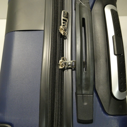 Travelers Club 3-Piece ABS Spinner Expandable Luggage Set - Navy Blue