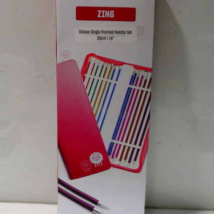 KnitPro Single-Pointed Knitting Needle Set, Zing, 35cm, 2.50-6.00mm