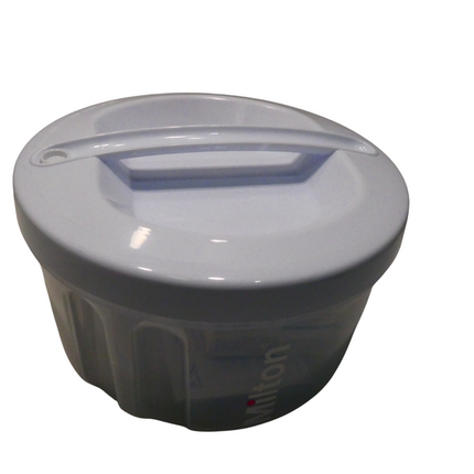 Milton 2 in 1 Combi Steriliser Starter Kit | Use in Microwave in 2 Mins |Cold Wa