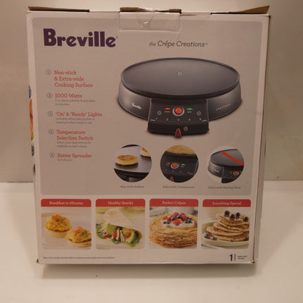 Breville the Crepe Creations Crepe Maker, BCP200BLK